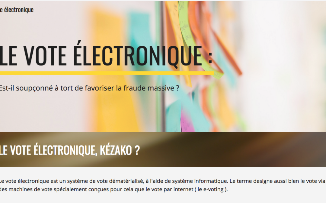 La fraude et le vote électronique (#2)
