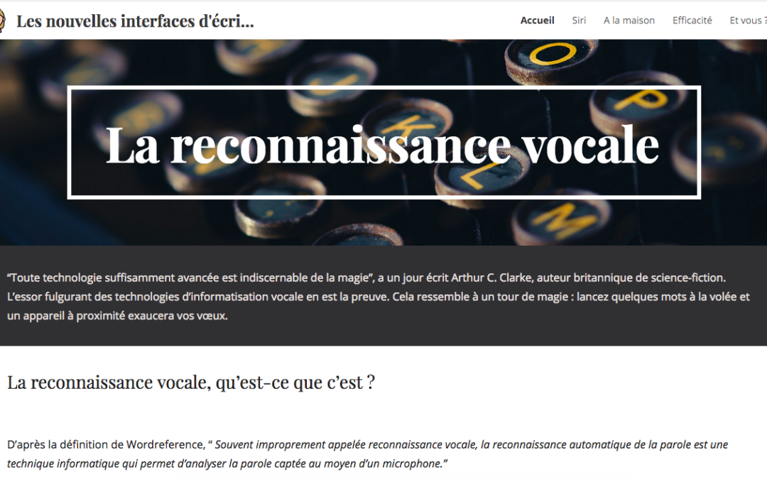 Les nouvelles interfaces d’écriture (#1)