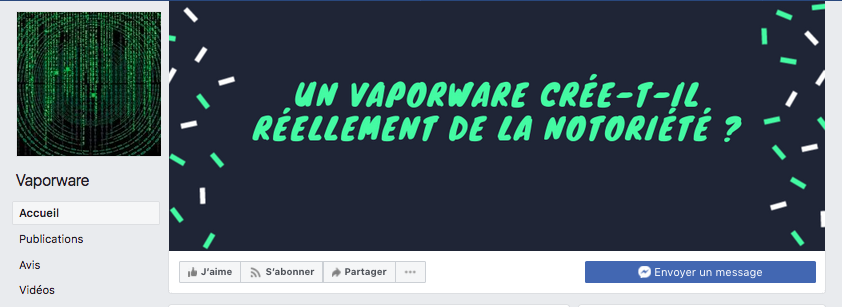 Vaporware et notoriété (#12)