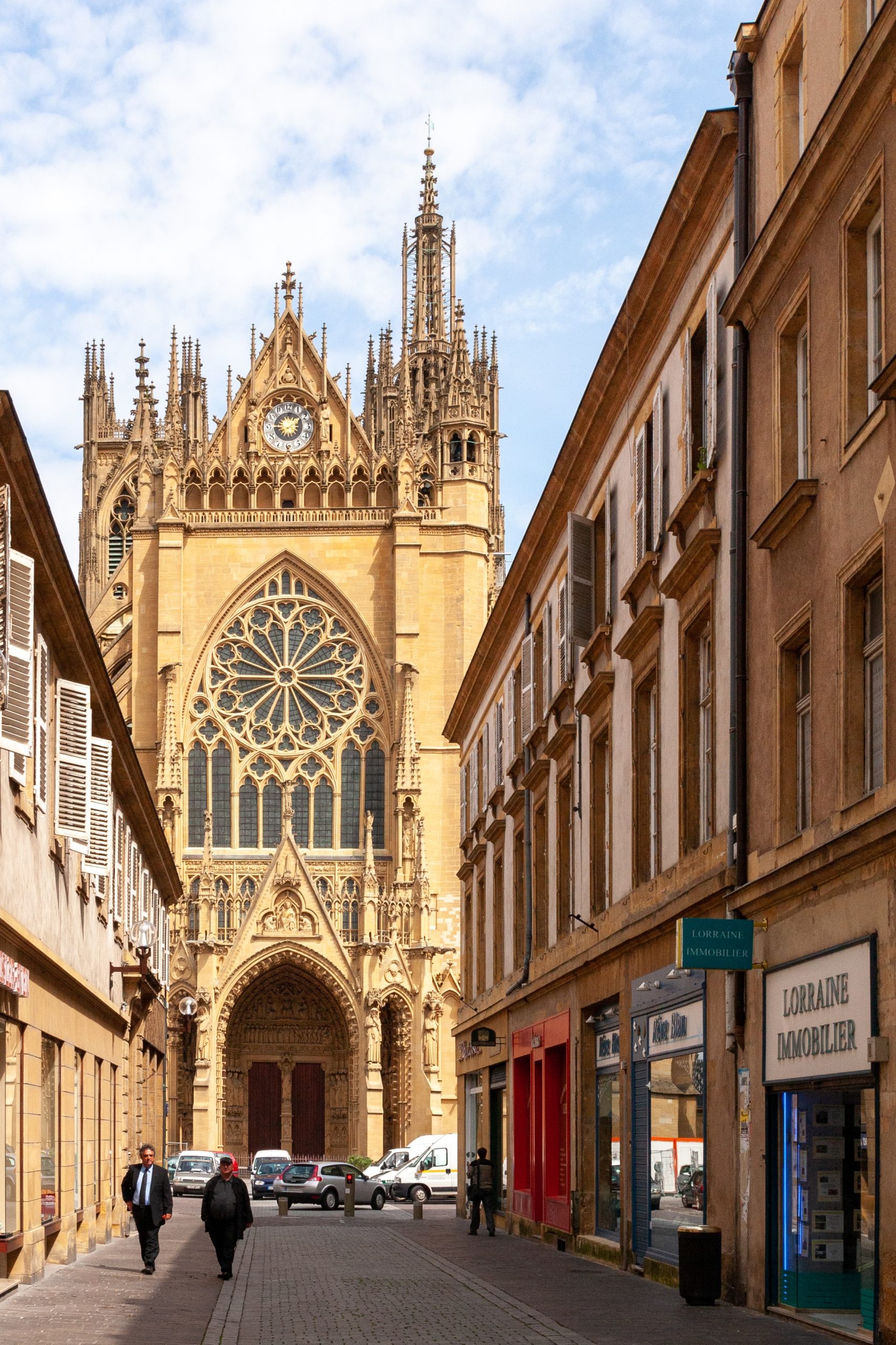 Metz rue du centre-ville Metz Pompidou